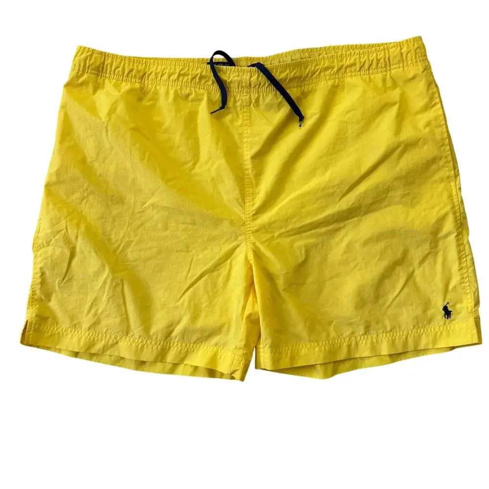 POLO SPORT Swim Trunks Men’s XL Yellow 7” Inseam‎ Quick Dry Board Shorts Summer